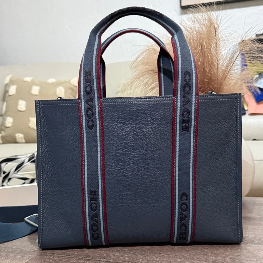Coach Dark Blue Men's Messenger Bag